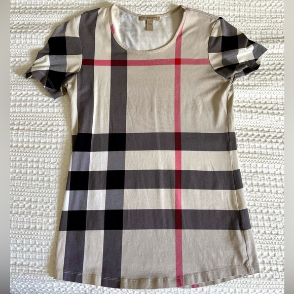 Burberry Women’s Cream T-shirt Size Small - Picture 1 of 5